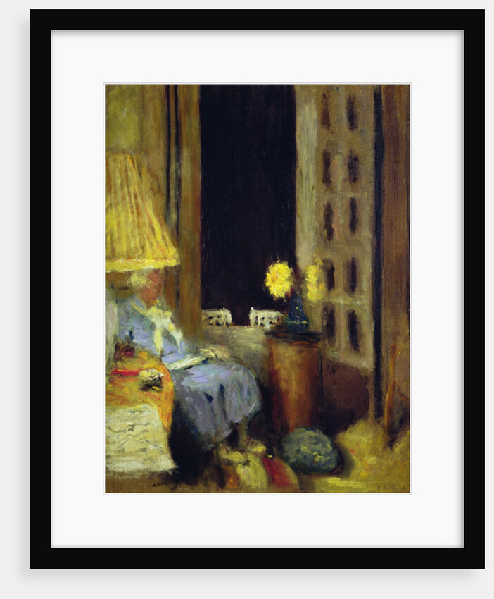 Madame Hessel in her Sitting Room, the Window opened into the Night, 1926-1939 by Edouard Vuillard
