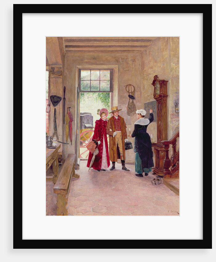 Arrival at the Inn by Charles Edouard Delort