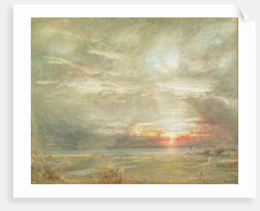 Venice from the Hebrew Cemetery by Albert Goodwin