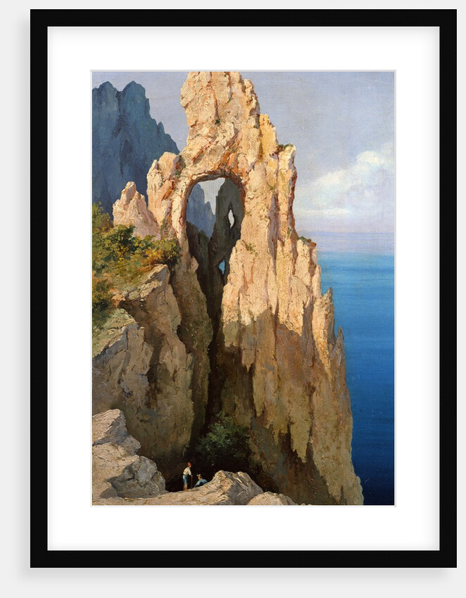 Rocks at Capri by Louis Eugene Gabriel Isabey