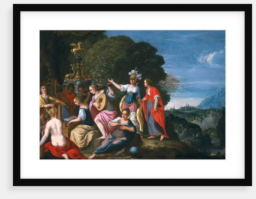 Athene and the Nine Muses at the Wells of Hipokrene, 1624 by Johann or Hans Konig