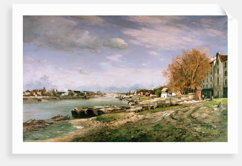The old quay at Bercy, Paris, 1880 by Jean Baptiste Armand Guillaumin