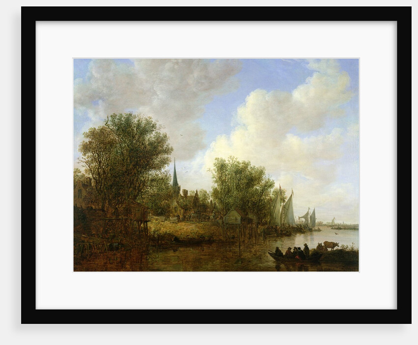 River scene with a View of Overschie, 1651 by Jan Josephsz van Goyen