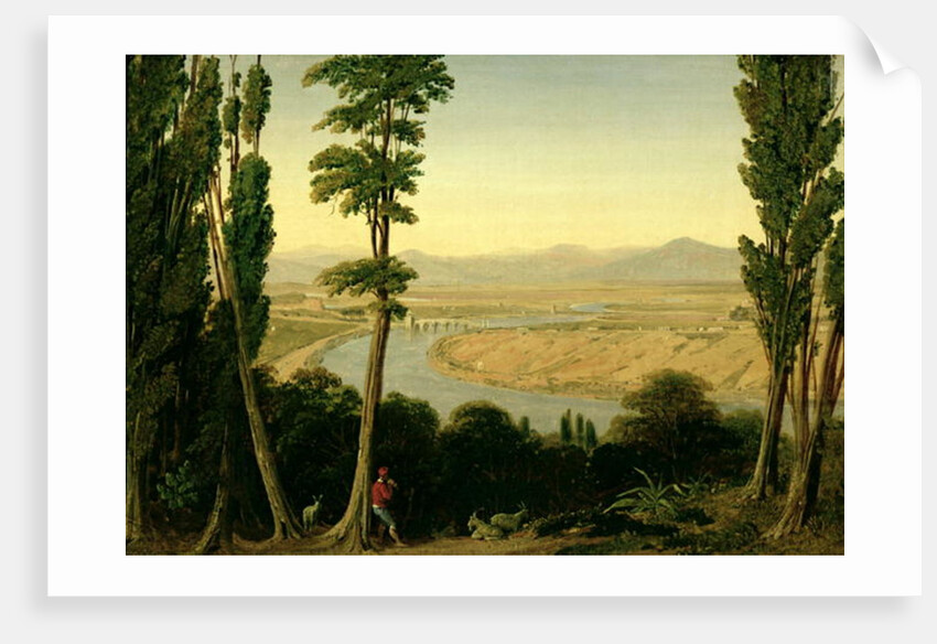 A View of the Tiber and the Roman Campagna from Monte Mario, 1829 by William Linton