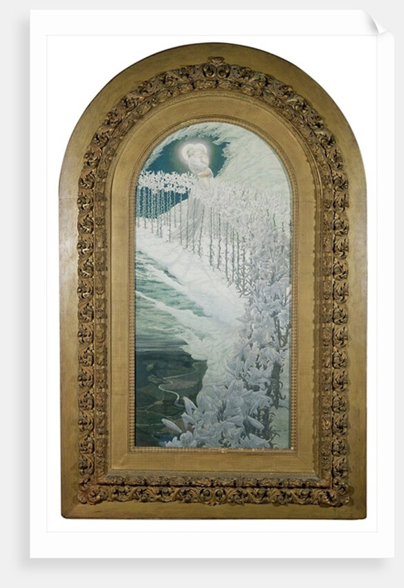 Virgin of the Lilies, 1899 by Carlos Schwabe