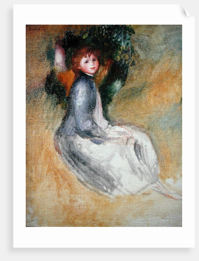 Young Girl Seated, 1885 by Pierre Auguste Renoir