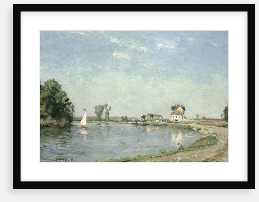 At the River's Edge, 1871 by Camille Pissarro