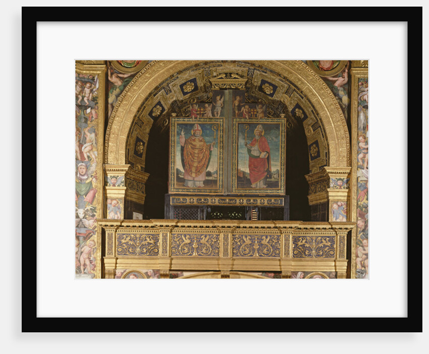 St. Bassianus and St. Ambrose, Bishop of Milan, 1507 by Matteo Chiesa
