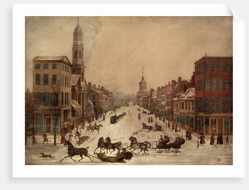 Wall Street in Winter by Peter Maverick