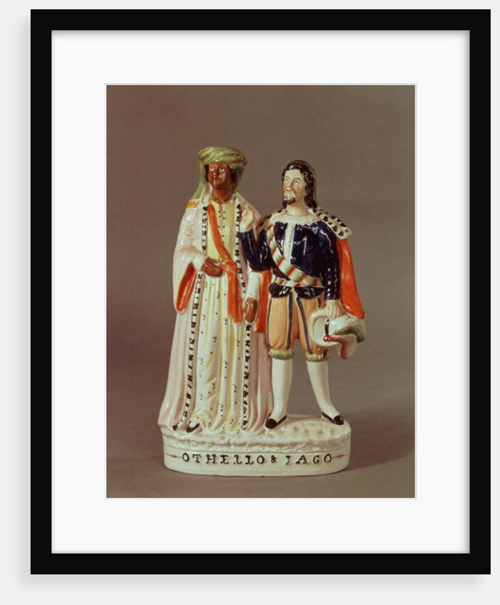 Staffordshire figure of Othello and Iago, c.1858 by English School