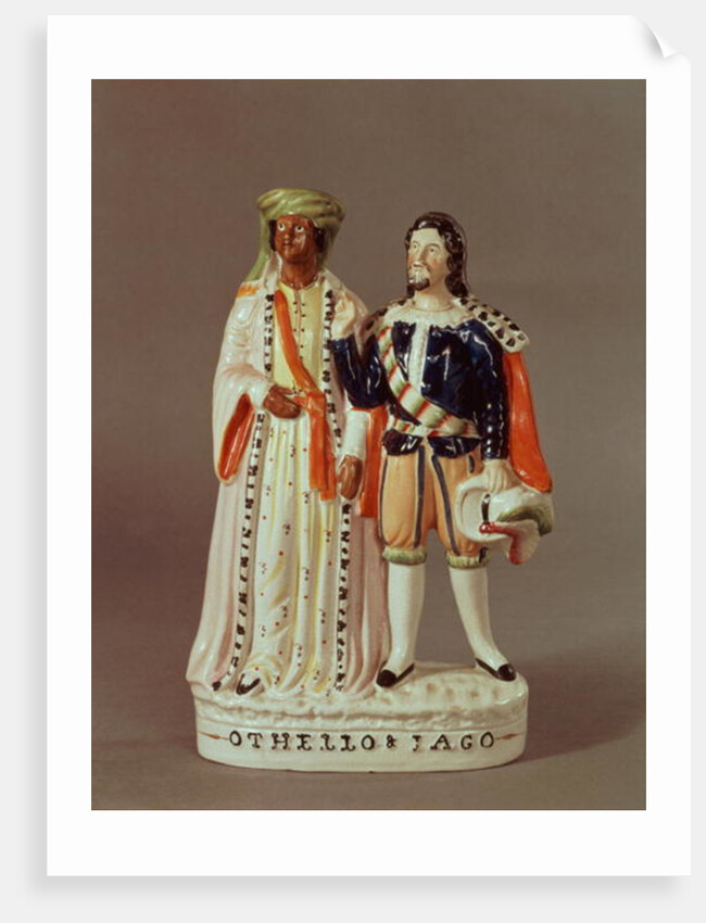 Staffordshire figure of Othello and Iago, c.1858 by English School