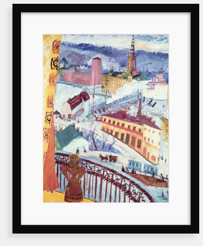 View of Slussen, 1919 by Sigrid Hjerten