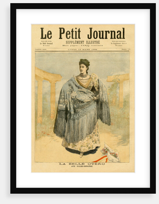 La Belle Otero at the Folies-Bergere by French School