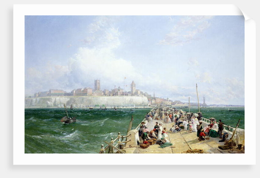 A View of Margate from the Pier, 1868 by James Webb