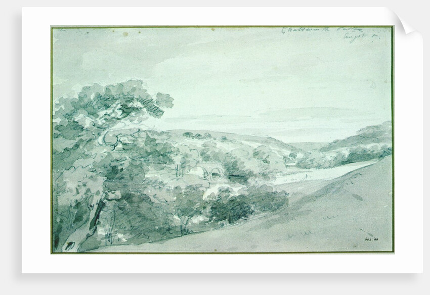 Chatsworth Park, 1801 by John Constable