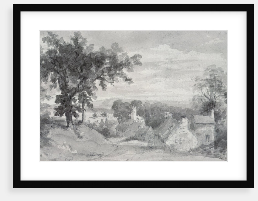 The Entrance to the Village of Edensor The Entrance to the Village of Edensor, 1801 by John Constable