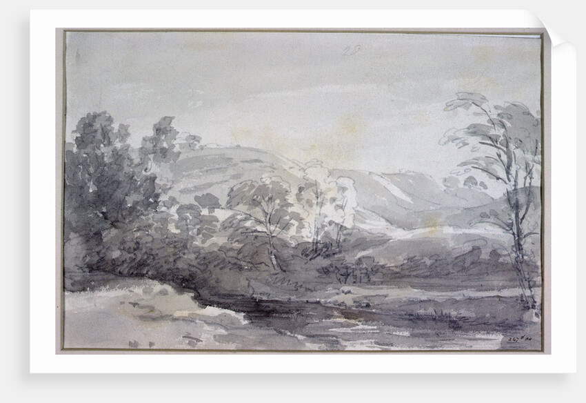 A View in Derbyshire by John Constable