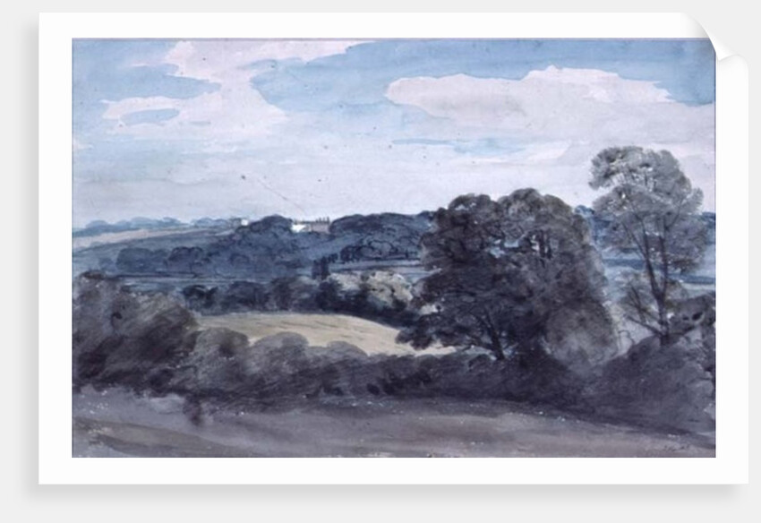 Landscape with Buildings in the distance by John Constable