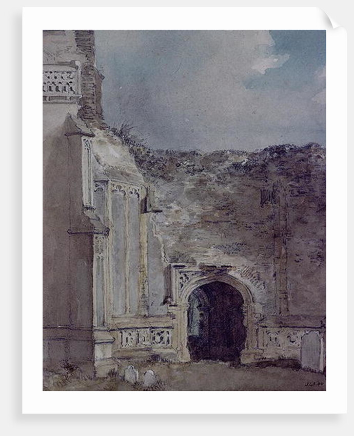 East Bergholt Church: North Archway of the Ruined Tower by John Constable
