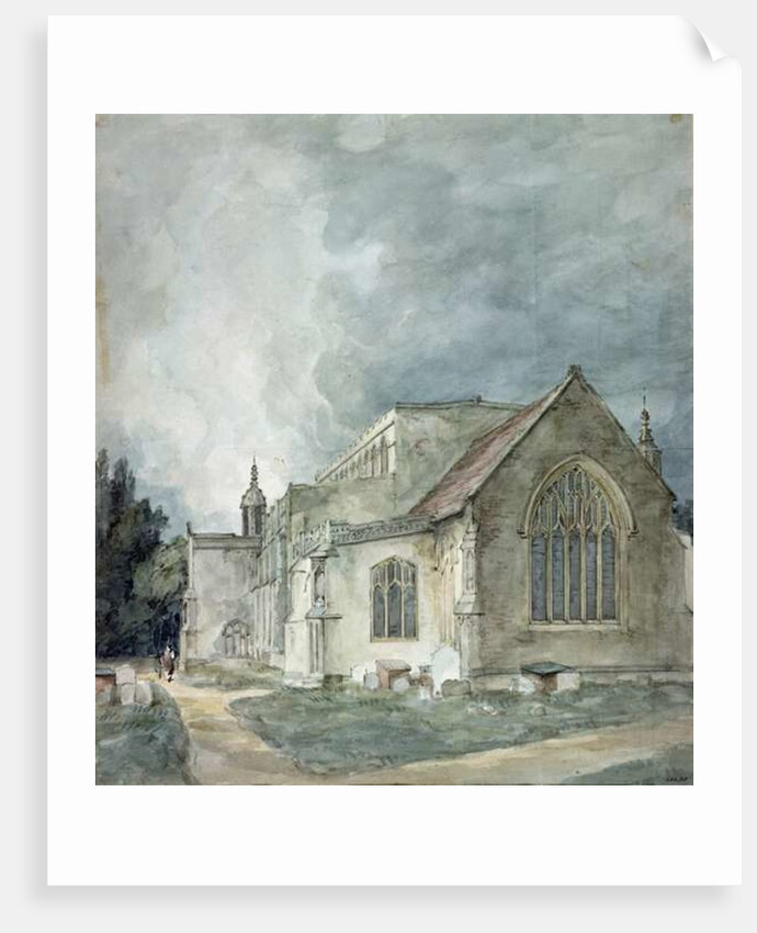 East Bergholt Church, c.1805-11 by John Constable