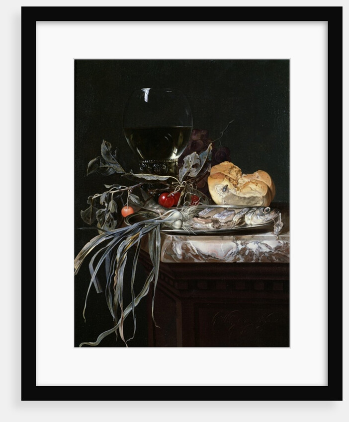 Still Life with Fish Platter by Willem van Aelst