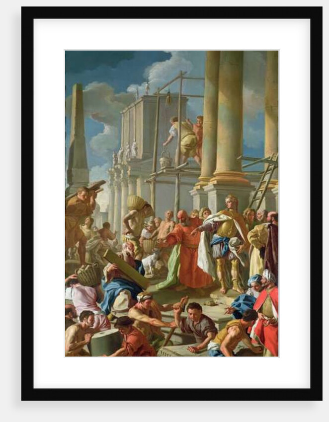 Classical Construction Scene by Francesco de Mura