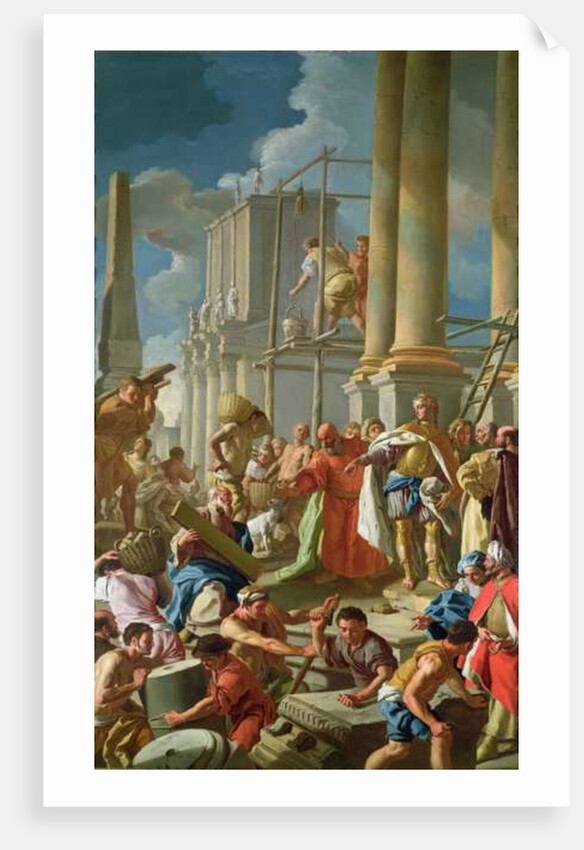 Classical Construction Scene by Francesco de Mura