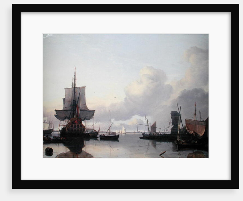 Harbour by Ludolf I Backhuysen