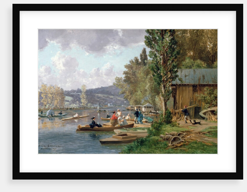 Bougival, 1873 by Emile-Edme Laborne