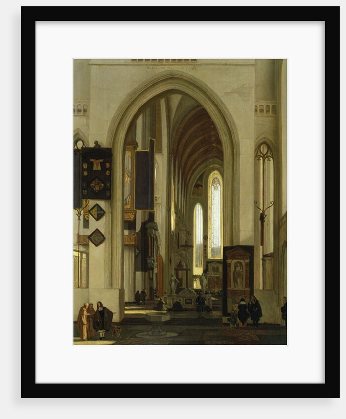 Interior of a Church with Figures, 1685 by Emanuel de Witte