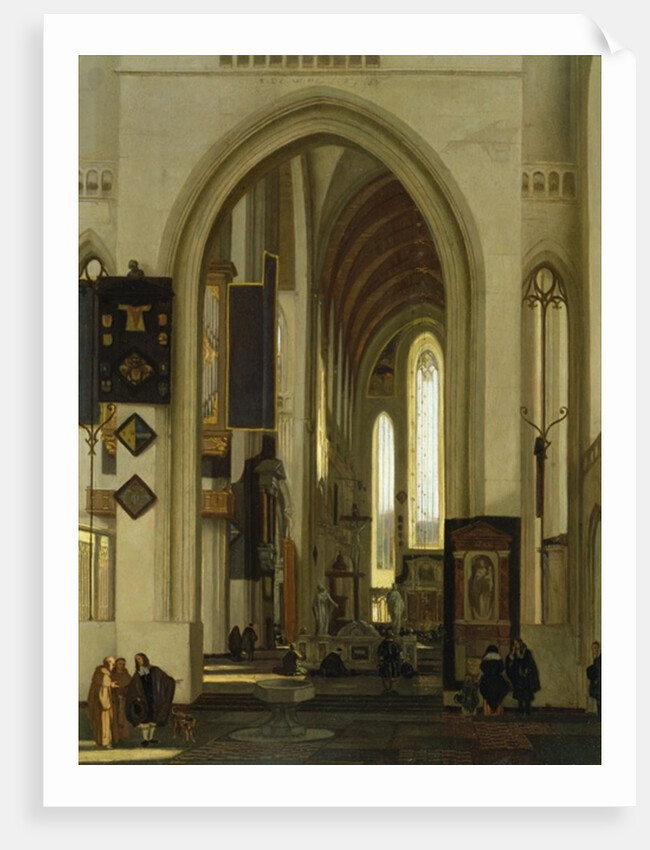 Interior of a Church with Figures, 1685 by Emanuel de Witte