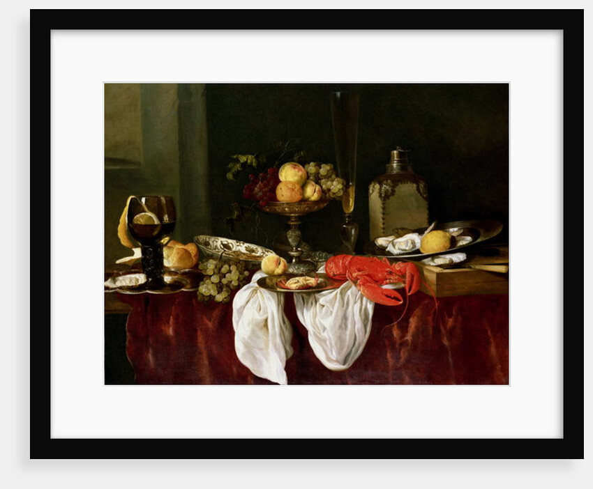 Still Life with lobster by Abraham Hendricksz van Beyeren