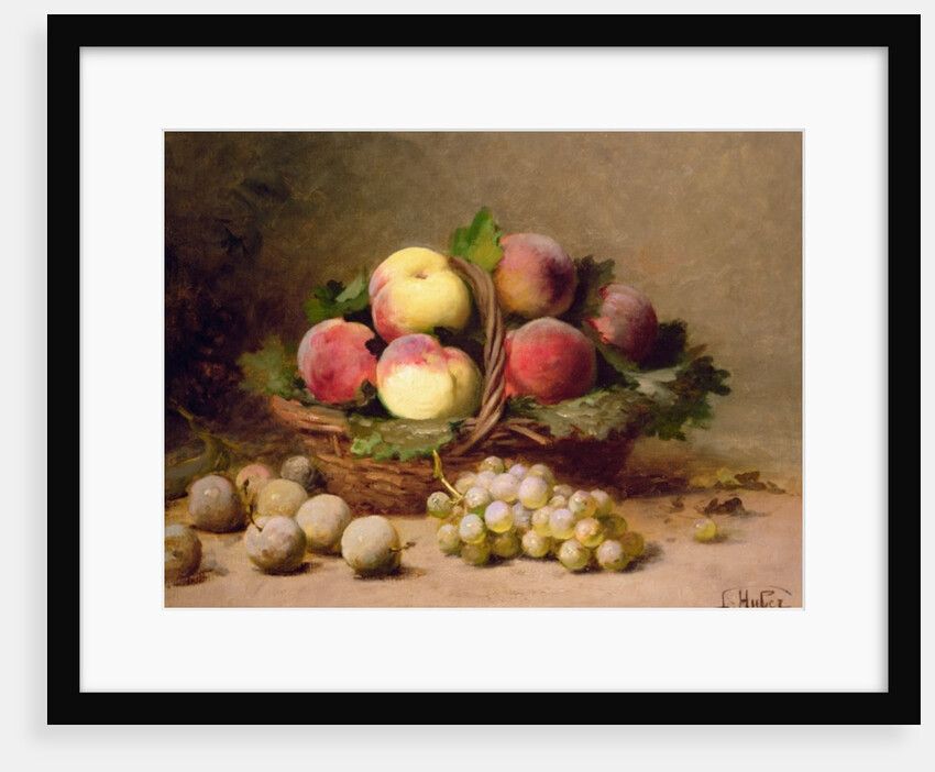 Still life of fruit by Leon-Charles Huber