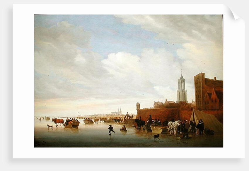 Winter scene near Utrecht, 1658 by Salomon van Ruisdael or Ruysdael