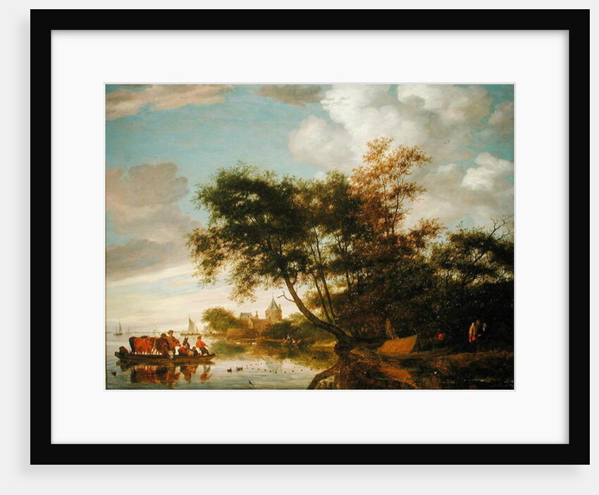 Rural River Landscape by Salomon van Ruisdael or Ruysdael