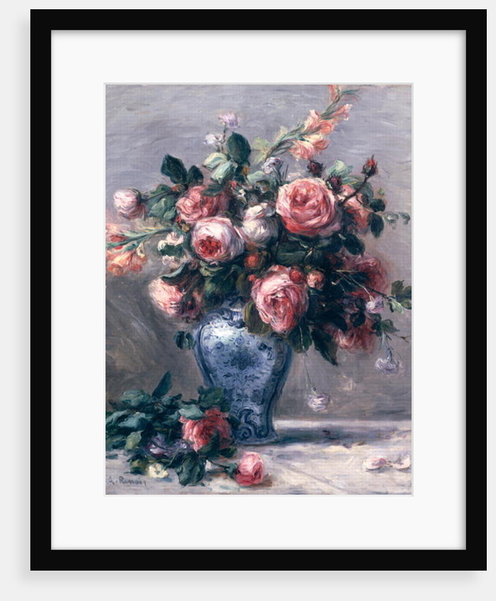 Vase of Roses, 19th century by Pierre Auguste Renoir