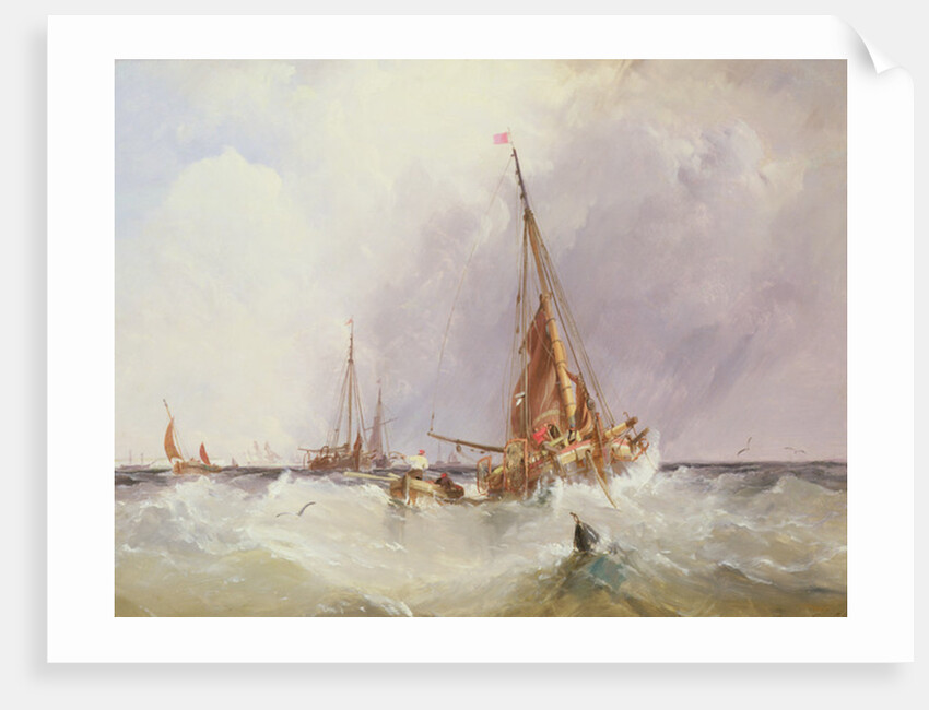 Shipping in the Solent, 19th century by George the Elder Chambers