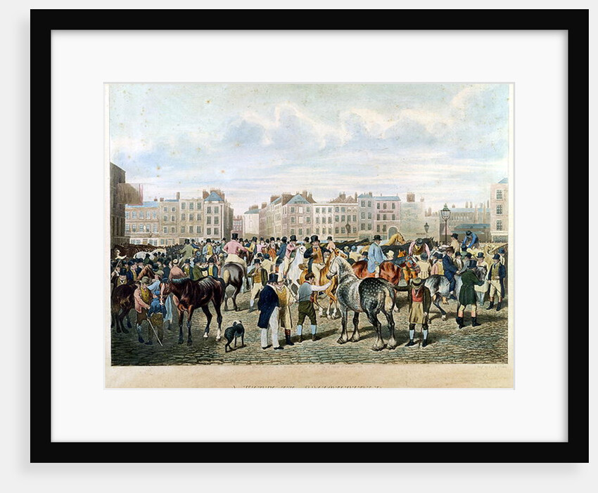 A View in Smithfield engraved by F.C. & C. Lewis by Jacques Laurent Agasse