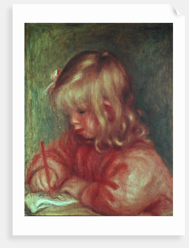 Child Drawing, 1905 by Pierre Auguste Renoir
