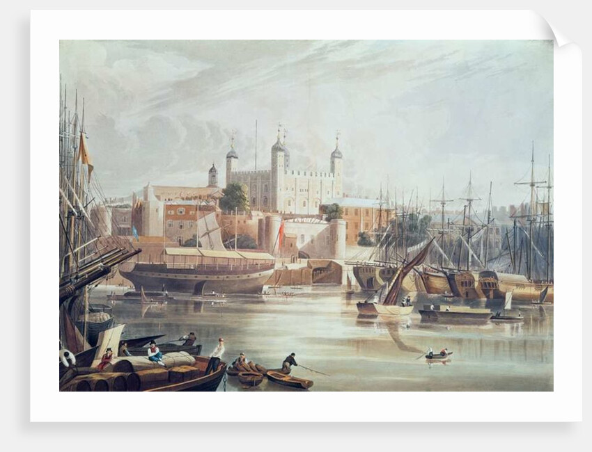 View of the Tower of London by John (after) Gendall