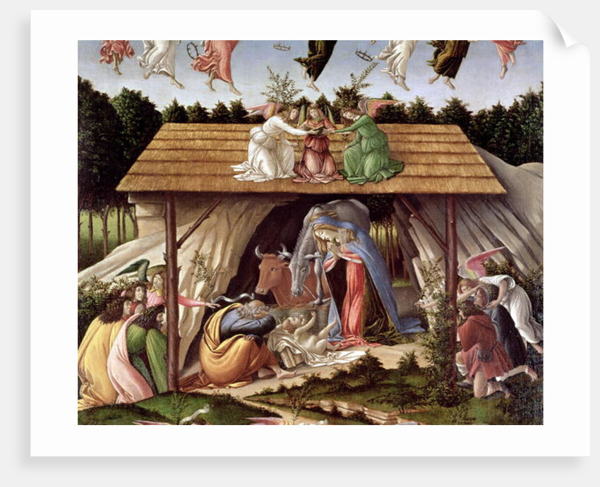 Mystic Nativity, detail, 1500 by Sandro Botticelli