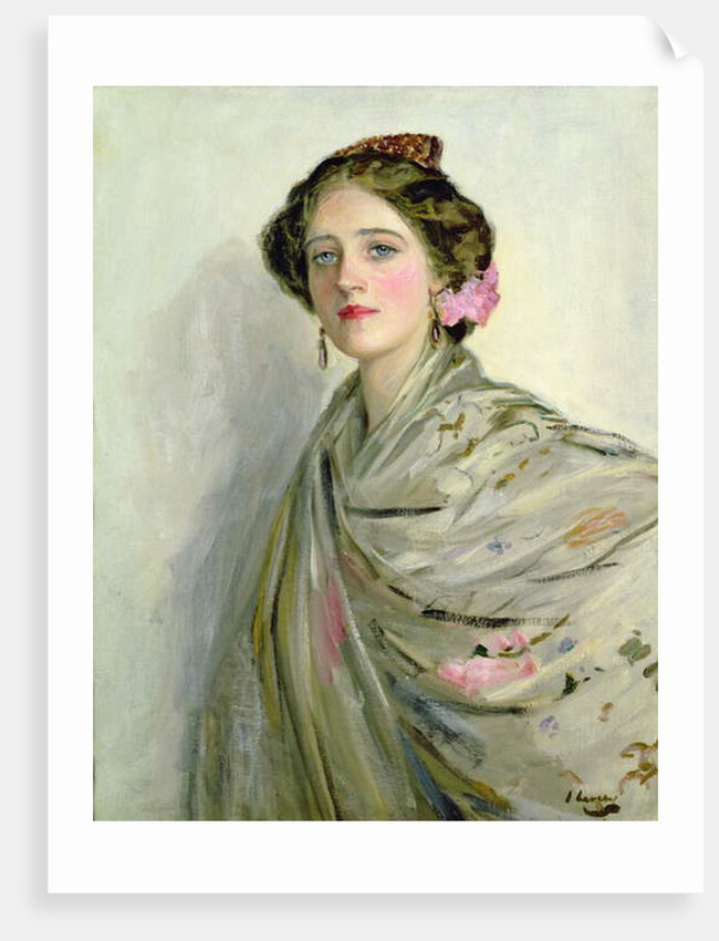 A Fair Spaniard, portrait of Mrs Chowne by John Lavery
