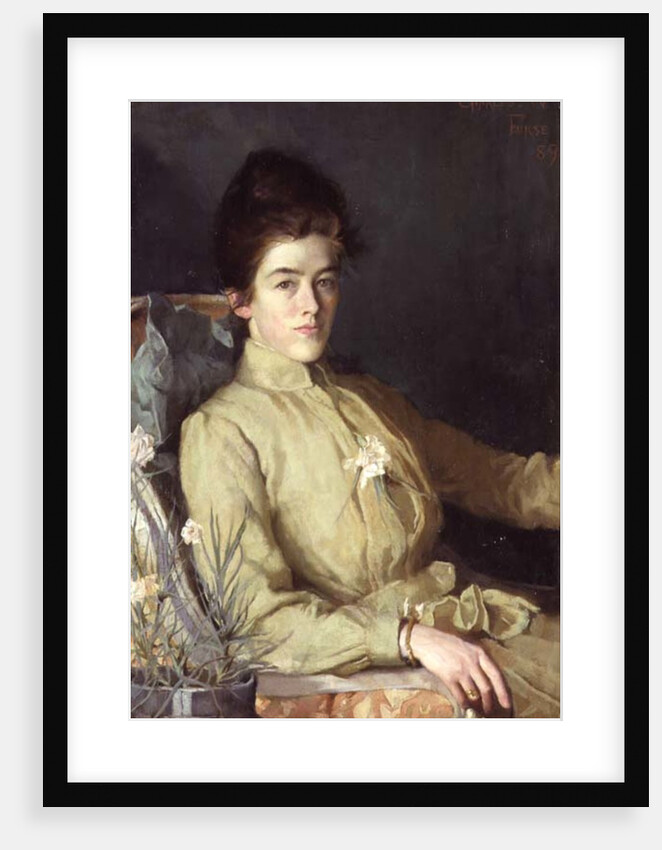Portrait of a young woman by Charles Wellington Furse