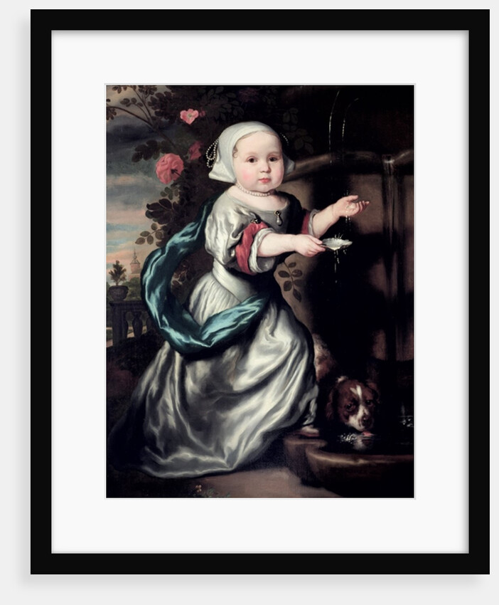 Young girl at a fountain, 1662 by Nicolaes Maes