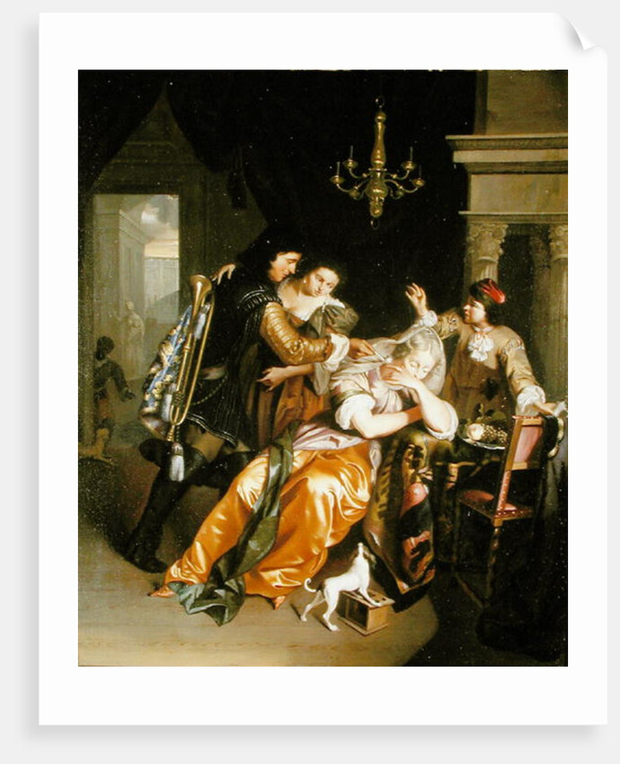 The Lady and the Trumpeter by Jan Verkolje