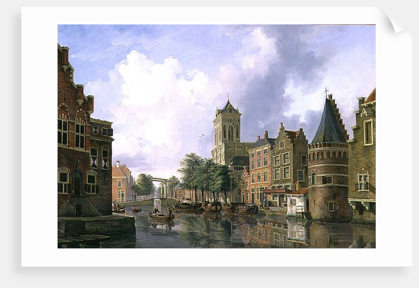 Amsterdam Street Scene by Petrus Beretta
