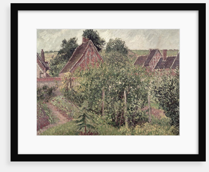 Rain, afternoon, Eragny; Temps de Pluie, apres-midi, Eragny, 1899 by Camille Pissarro