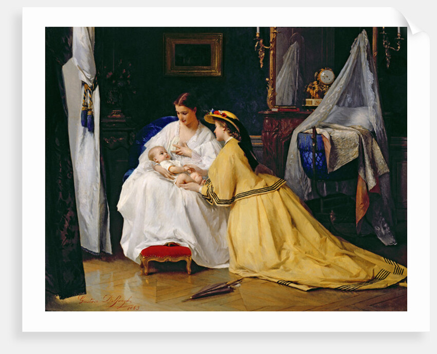 First Born, 1863 by Gustave Leonard de Jonghe