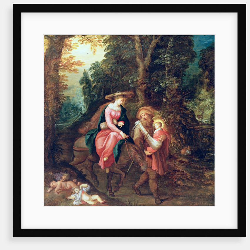 The Flight into Egypt by Frans & Govaerts Abraham (1589-1626) Francken