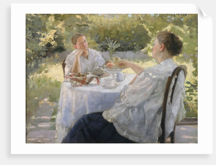 In the Garden, 1911 by Lukjan Vasilievich Popov